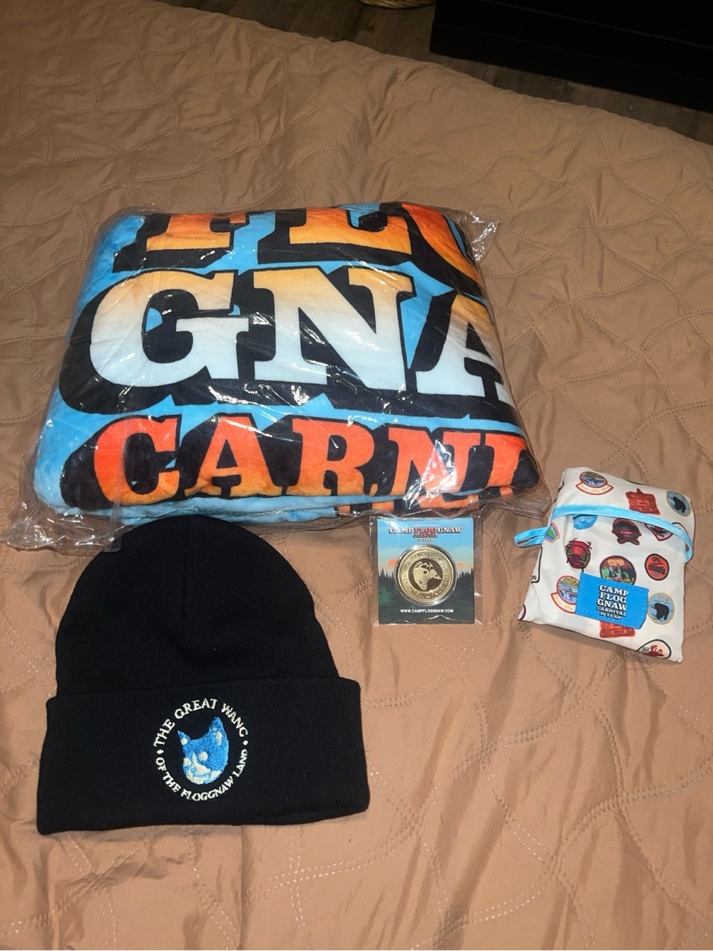 Camp Flog Gnaw Festival 10 year anniversary collectibles
